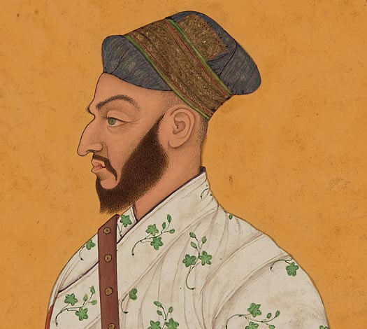 Portrait de Saf-shikan Khan, vizir de l'empereur Aurangzeb